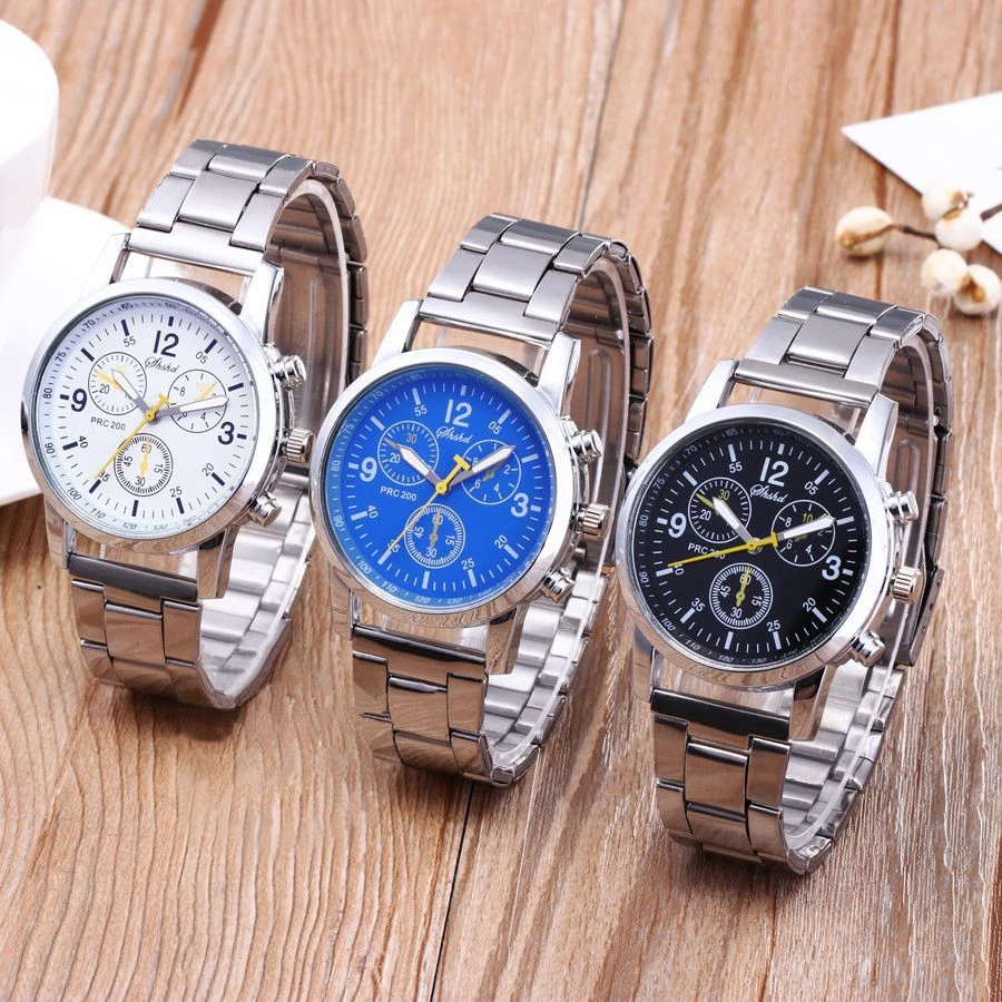 Jam Tangan Pria Wanita Strap Rantai Model Trendi Fashion Stylish Watch — 6