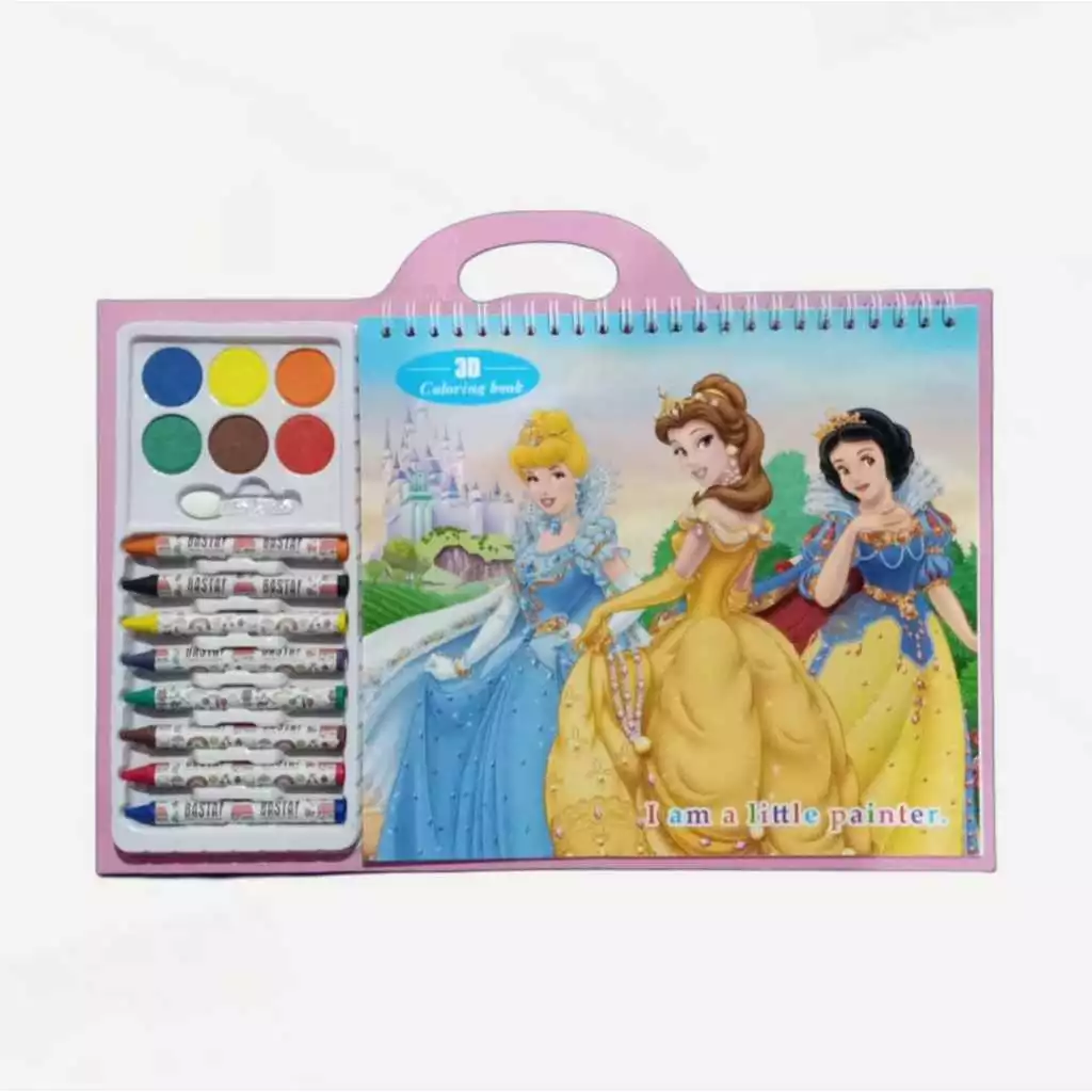 Buku Melukis Set 3D Coloring Book Melatih Kemampuan Motorik Anak — 9