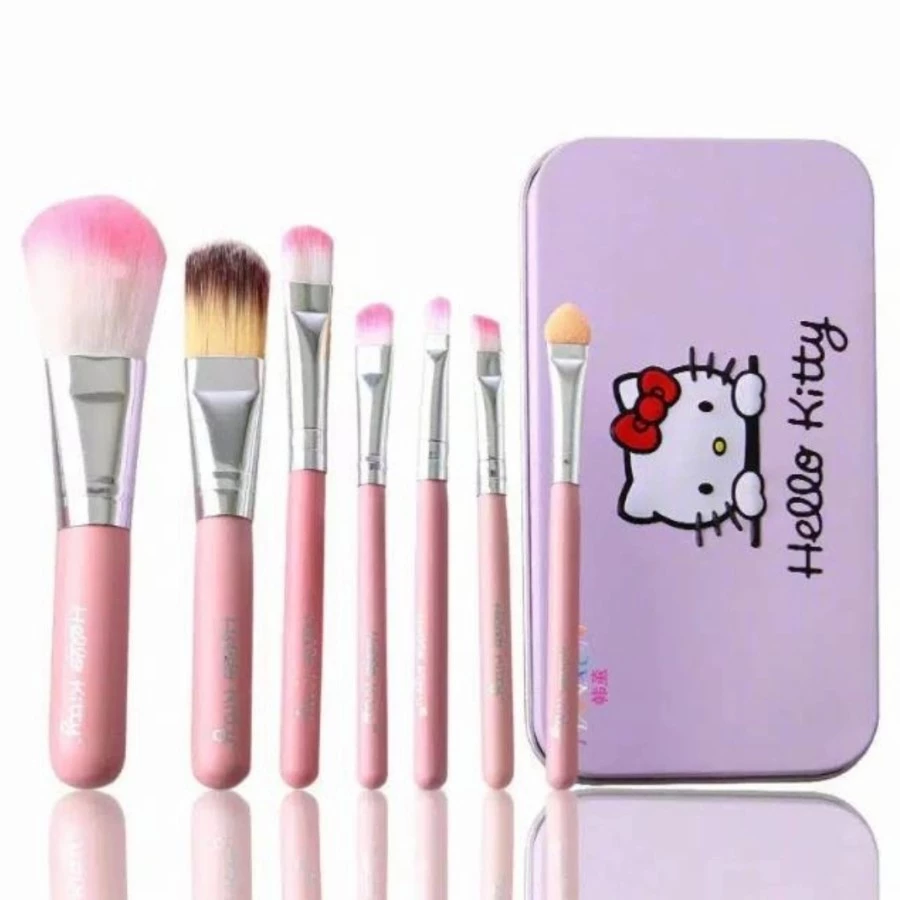 Kuas Make Up 1 Set Makeup Tools Brush Set 7 In 1 Hello Kitty — 4
