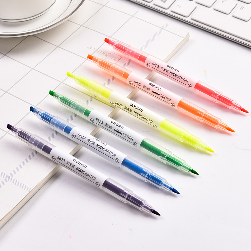 Stabilo Pensil Warna Highlighter Warna Warni 6pcs 2in1 2 Arah — 8