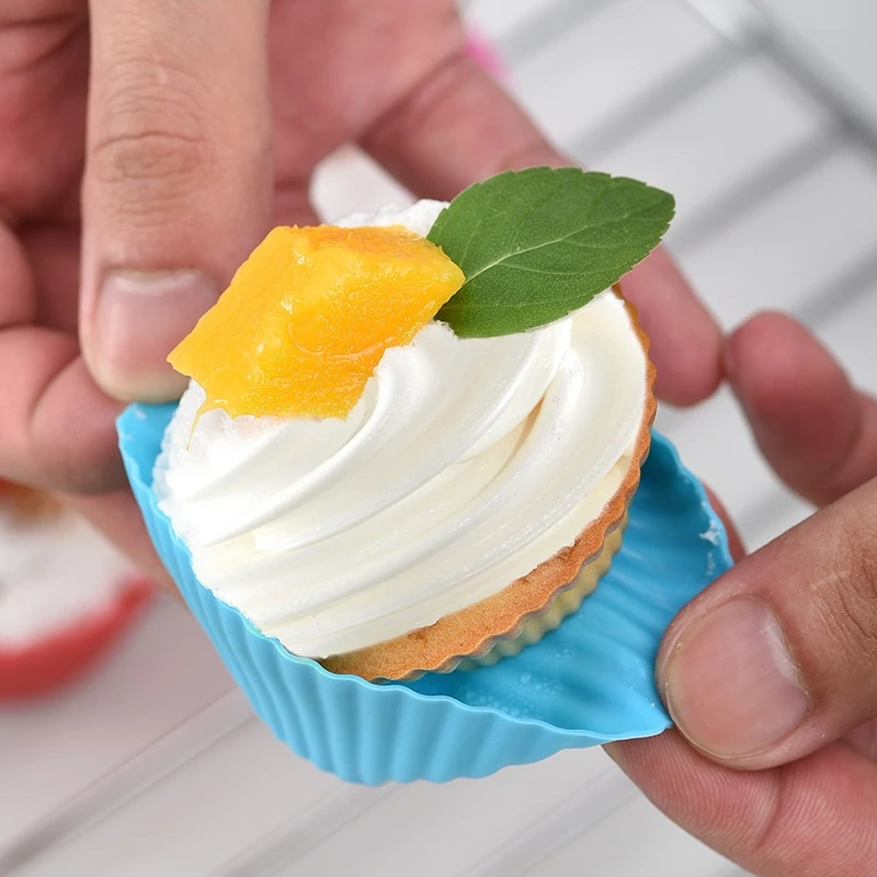 Cetakan Kue Silikon Food Grade Praktis Bekal Bento Anak Cupcake dan Muffin — 6
