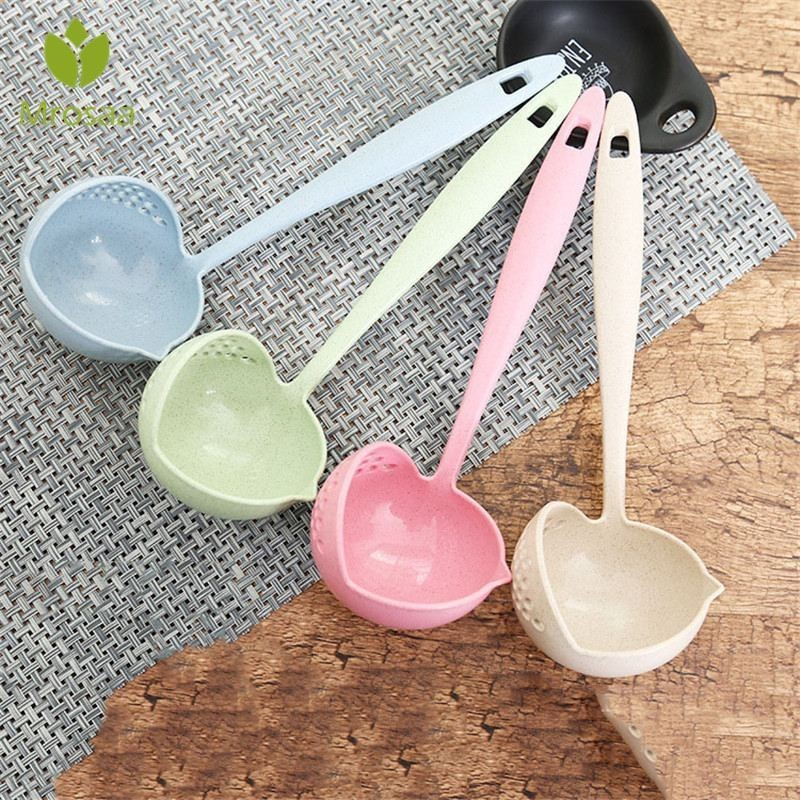 Sendok Centong Irus Sayur Plastik Penyaring Sup Kuah 2in1 — 8