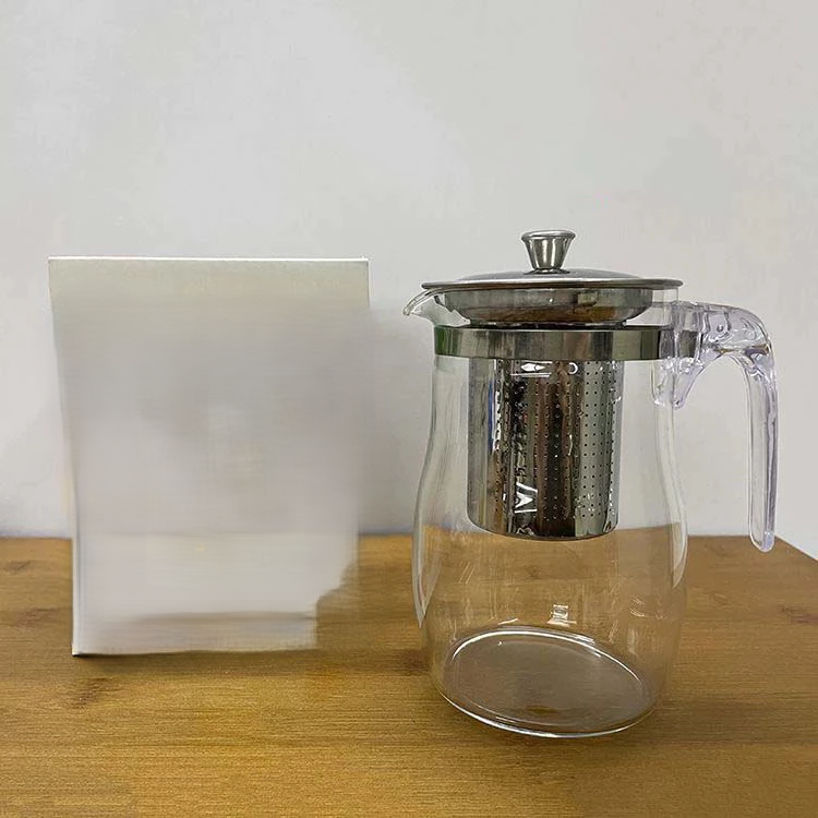 Teapot Teko Kaca Tahan Panas Dengan Saringan Teh Stainless 350ml — 7