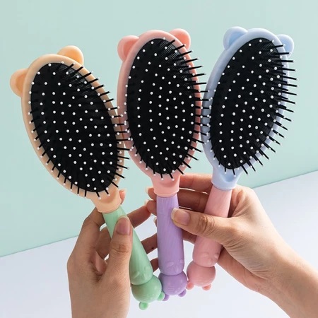 Sisir Oval Bulat Motif Bawah Boneka - Sisir Anak Lucu dengan Bentuk Oval — 4