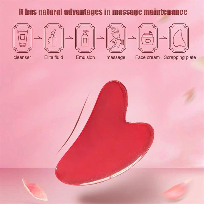 Guasha Alat Pijat Facial Wajah Muka Rahang Kepala Mata Pundak Badan — 5