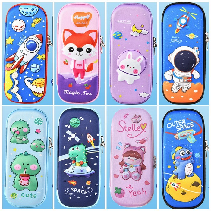 Kotak Pensil 3d Timbul Karakter Astronout / Tempat Alat Tulis — 8