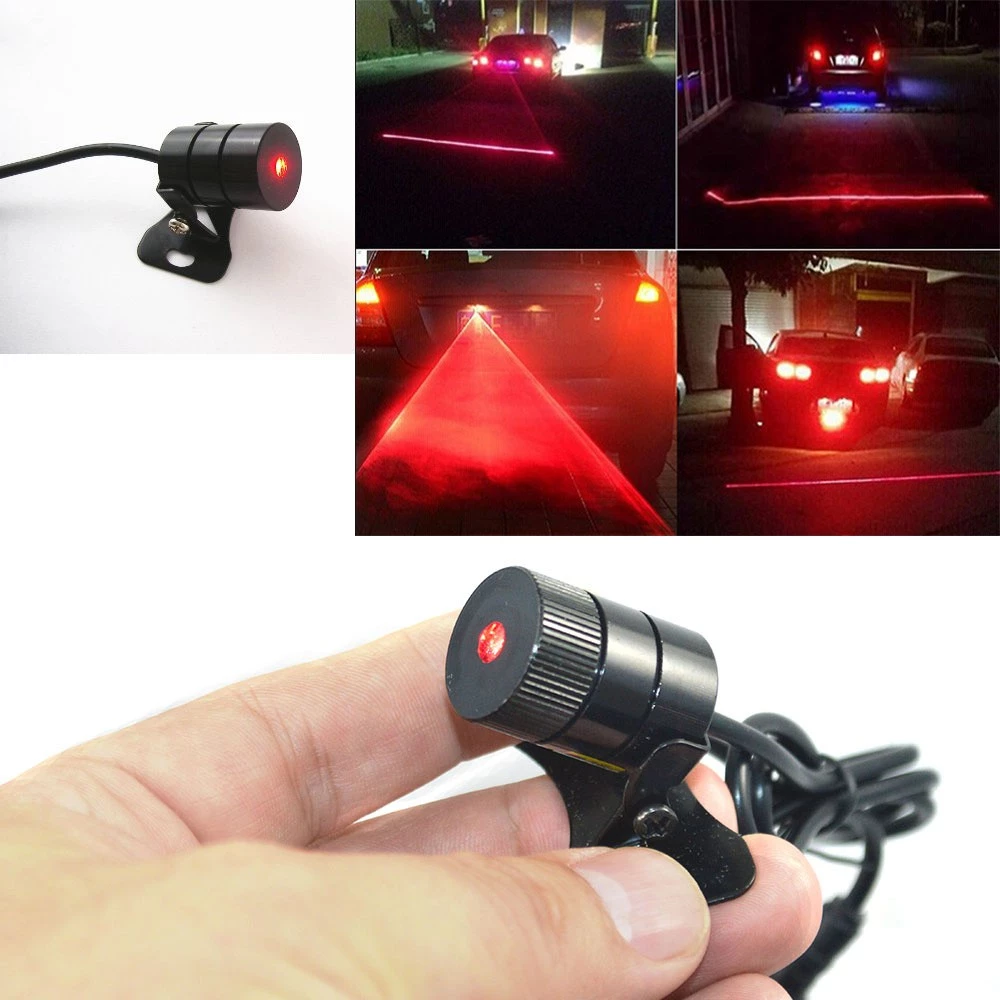 Lampu LED Laser Merah Motor Mobil Foglamp Rear Fog Light Safety — 5