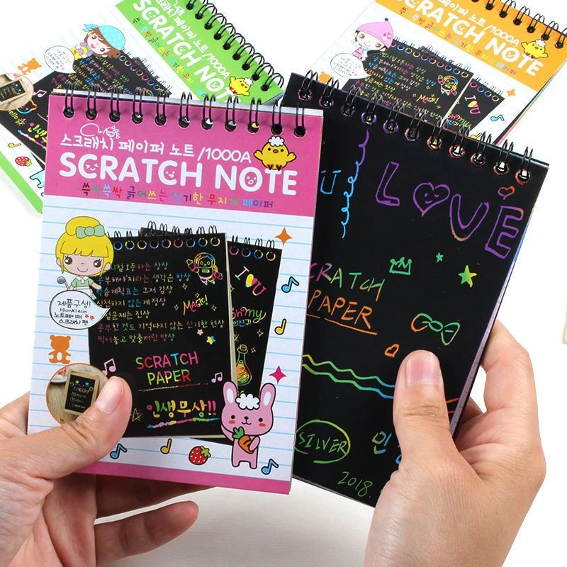 Buku Gambar Anak Gores Mini Magic Scratch Note Kreatif — 5