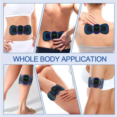 Alat Pijat Leher Mini Electric EMS Massager Recharging Nyaman Praktis — 7