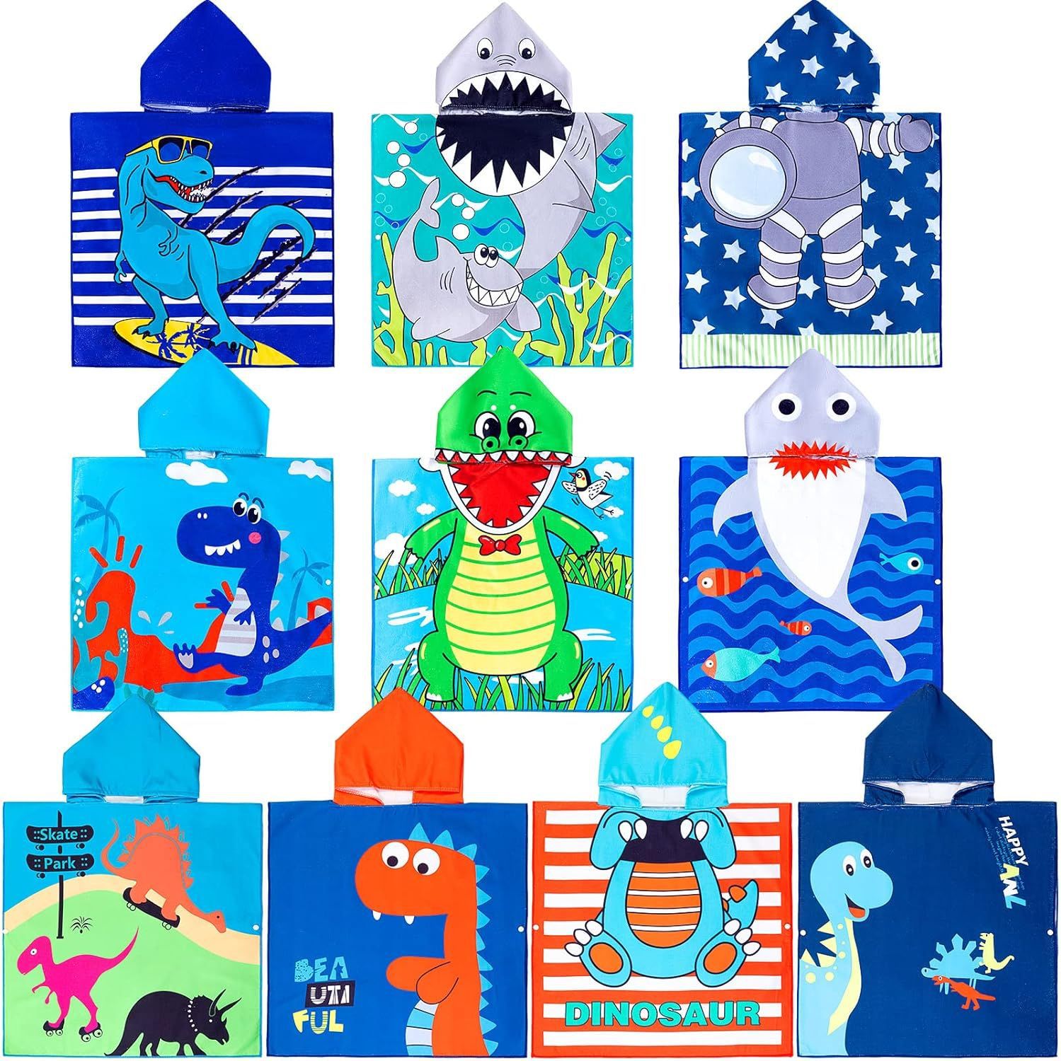 Kimono Handuk Mandi Untuk Anak Dengan Hoodie Desain Karakter Lucu — 7