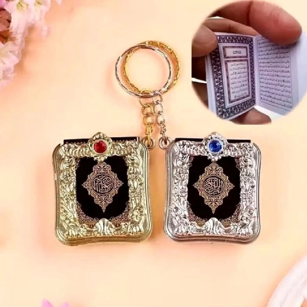 Gantungan Kunci Al Quran Mini Souvenir Unik Keychain — 5