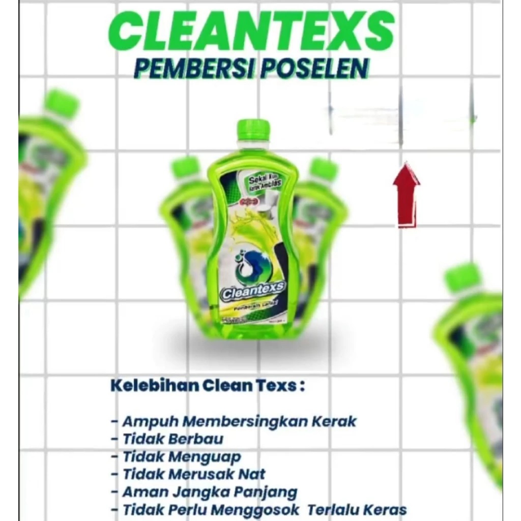 Cleantex Pembersih Kamar Mandi Porcelen 1L Bersihkan Kerak Kamar Mandi — 4