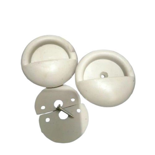 Tarikan Pintu Bulat PVC Kamar Mandi Handle Pegangan — 4