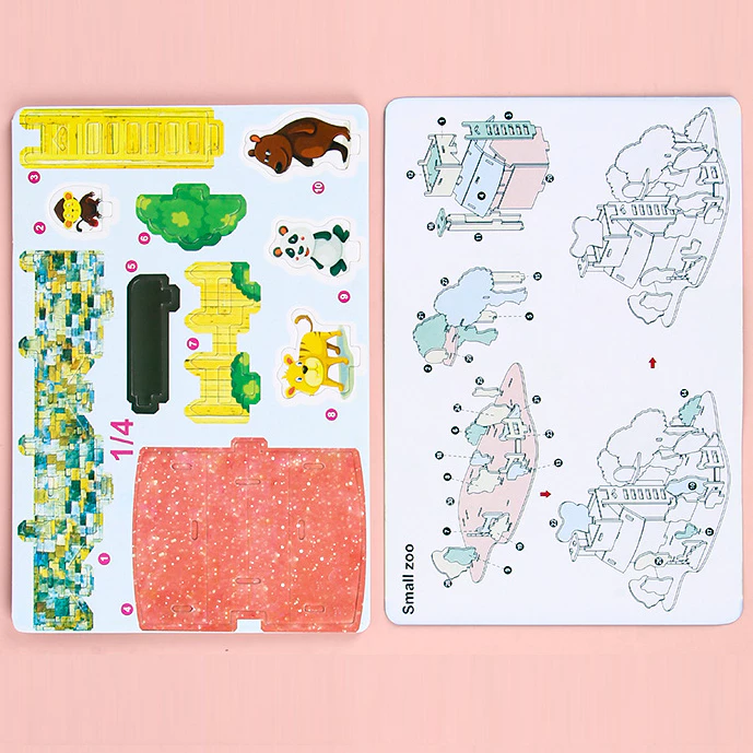 Puzzle Mainan Edukasi Anak 3D Paper House Melatih Kreativitas Anak — 5