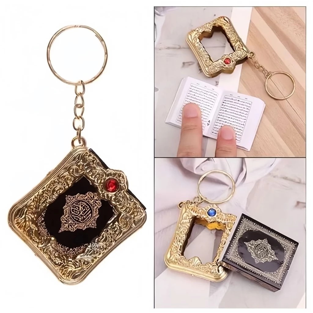 Gantungan Kunci Al Quran Mini Souvenir Unik Keychain — 8