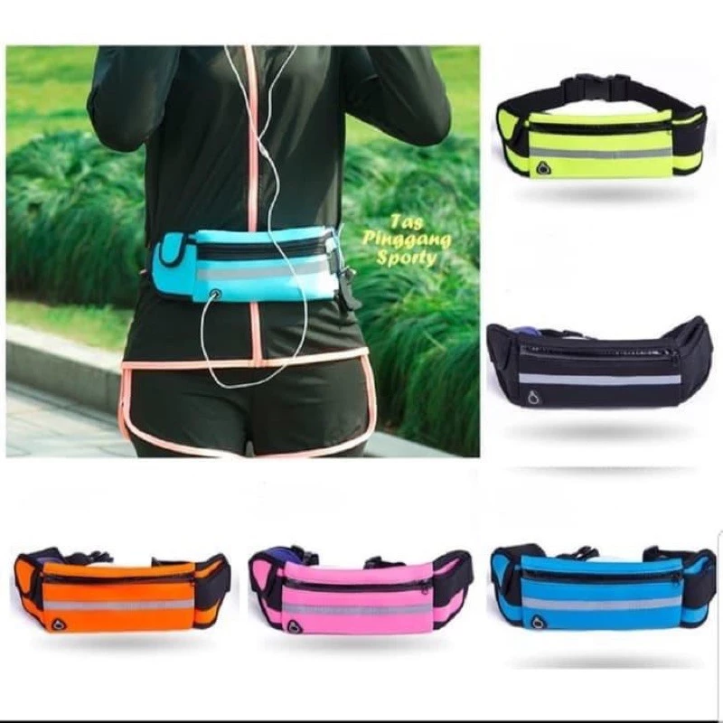 Sweatproof Sport Waist Belt Pouch Tas Jogging Untuk Penyimpanan Barang — 5