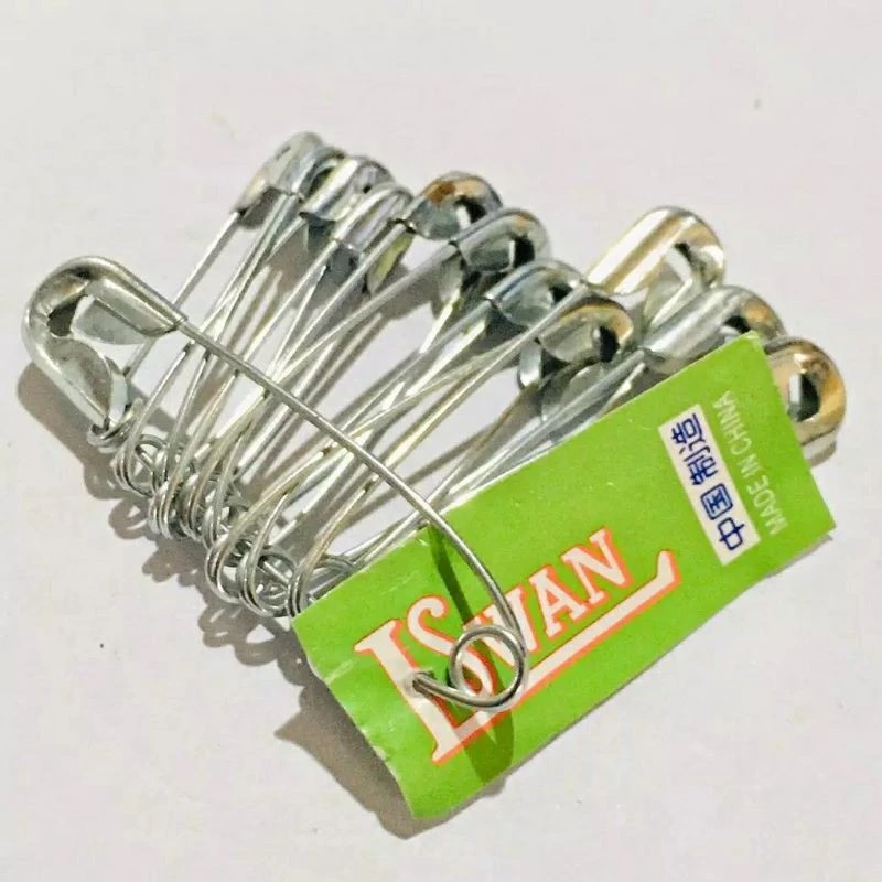 Peniti L Swan Stainless Original Safety Pin Hijab Silver L Swan  Peniti Hijab Stainless L Swan Asli dengan Bahan Tidak Patah dan Fleksibel — 5