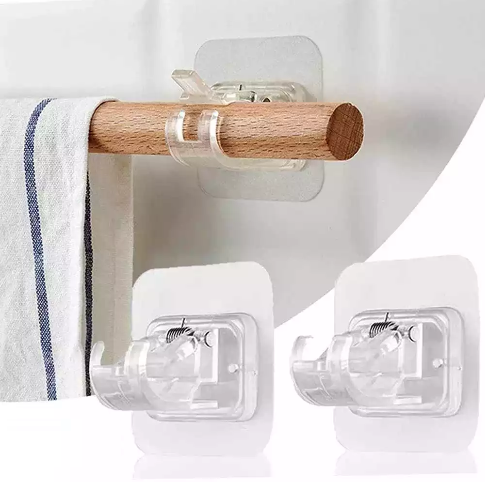 Gantungan Tempel Adhesive Tiang Gorden Kolong Dapur Kokoh Tanpa Paku — 3