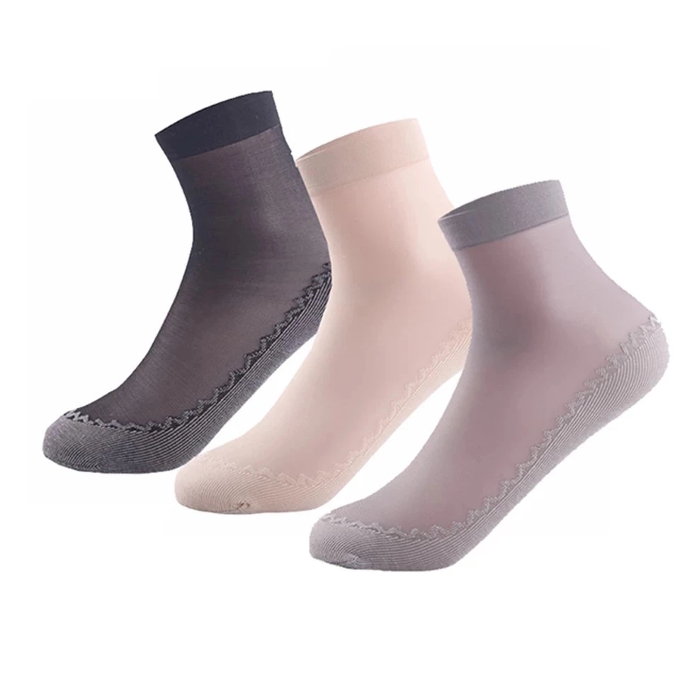 Kaos Kaki Wanita Model Stocking Velvet Transparan Ankle Sock 25cm — 9