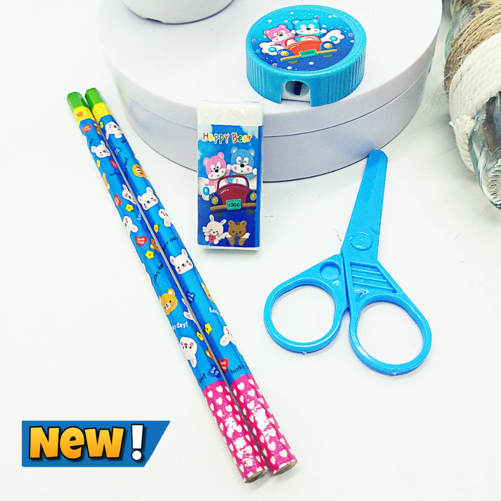 stationary set Alat Tulis Lucu Dengan Character 5 pcs — 5