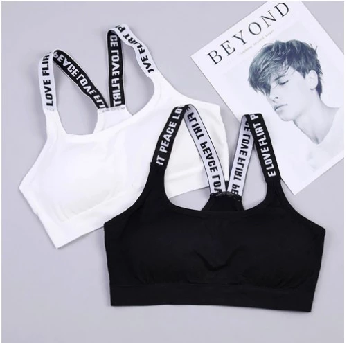 Sport Bra Kemben Cup Push Up Busa Tanpa Kawat Pakaian Dalam Wanita Gym — 3