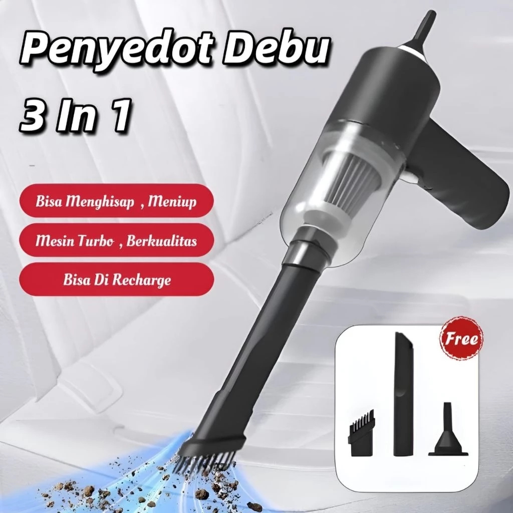 Vacuum Cleaner Mini 2in1 Portable Wireless Car Vacuum Cleaner — 7
