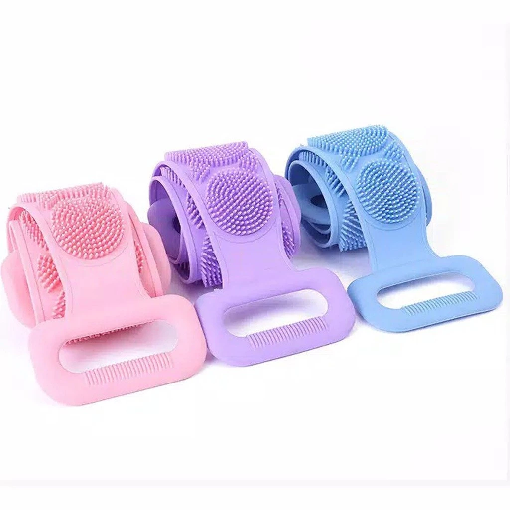 Silicone Scrubber Sikat Punggung Badan Alat Gosok Pembersih Daki Mandi — 7