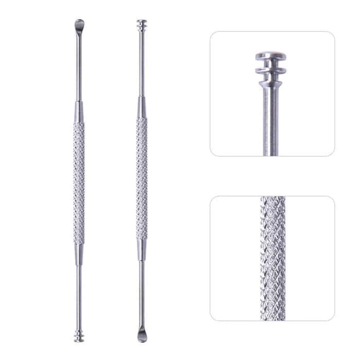 Korek Pembersih Kuping Besi Stainless Steel Spiral Per Spring 3 In1 — 7