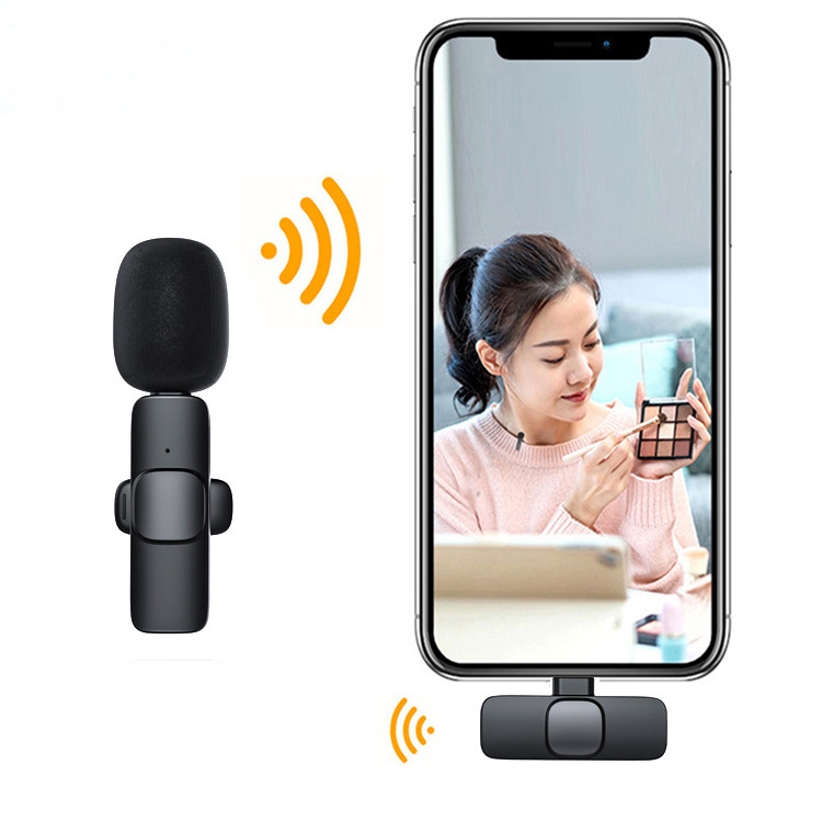 Microphone Mic Clip On Wireless Vlogger Content Creator Mikrofon — 4