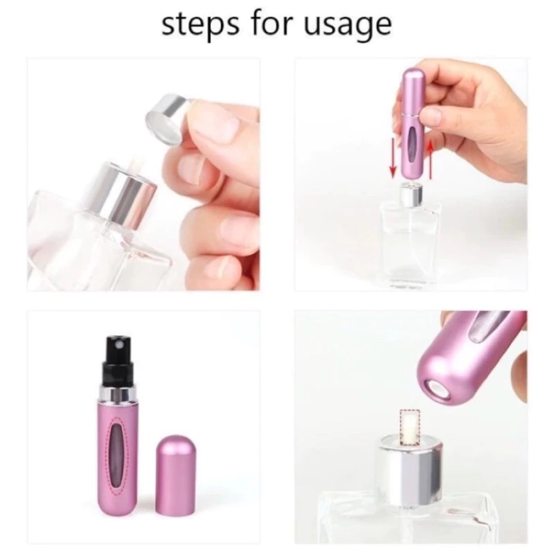 Botol Parfum Mini Kosong Refill Bottle Spray Unik Travel 5ML Isi Ulang — 5