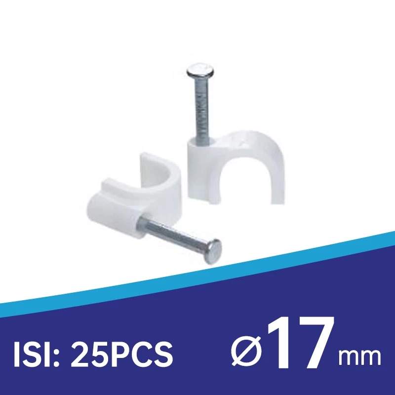 Klem Kabel Paku Beton Pipa Cable Clip Listrik Serbaguna — 10