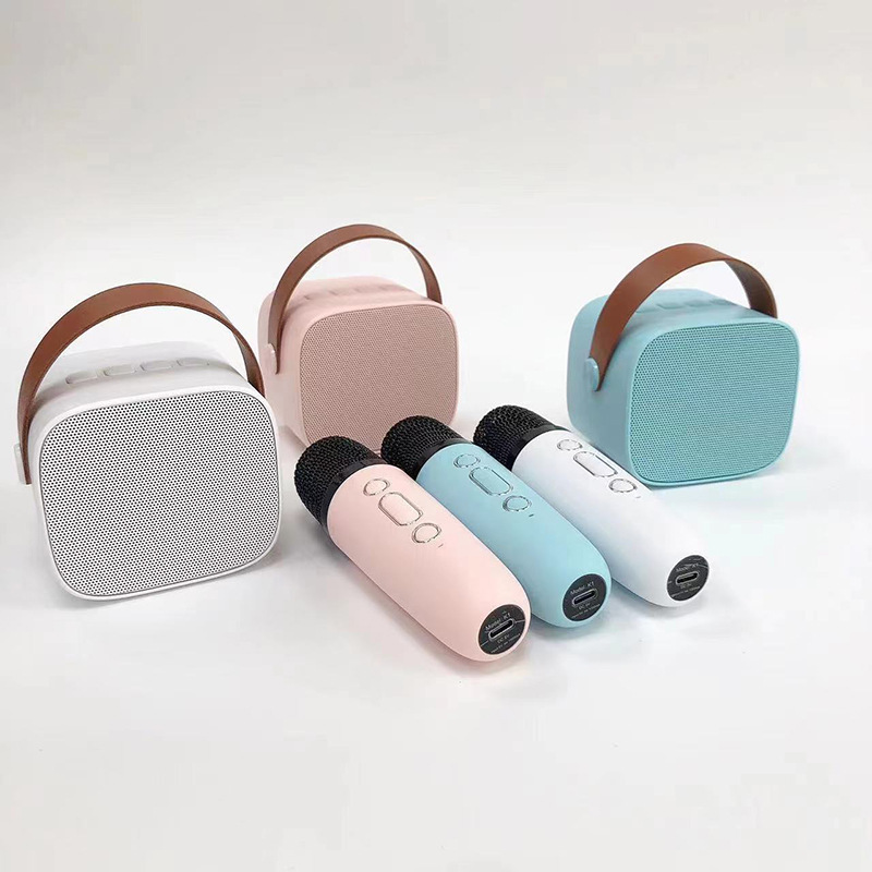 Mini Speaker Bluetooth Karaoke Set Full Bass Portable Wireless — 8