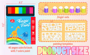 Buku Mainan Edukasi Anak Finger Hand Painting Book Montessori Melukis — 5