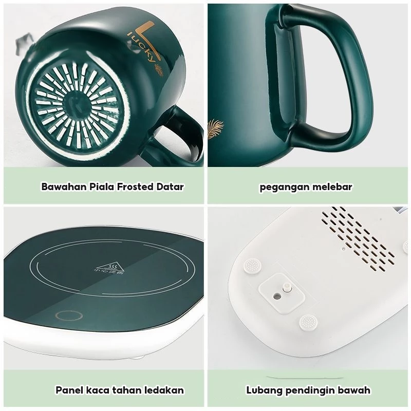 Mug Cangkir Listrik Pemanas Air Teh dan Kopi Portable — 4