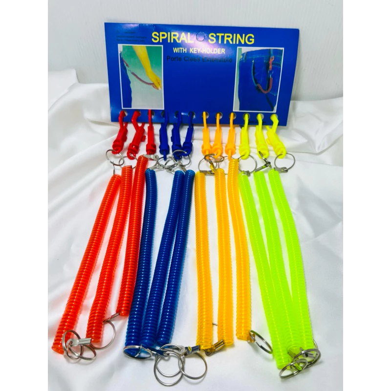 Gantungan Spiral Kunci Motor Anti Hilang Tali Per Elastis Serbaguna