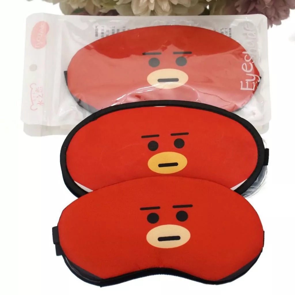 Penutup Mata Karakter Ekspresi Eye Cover Sleep Motif Boneka Lucu — 7