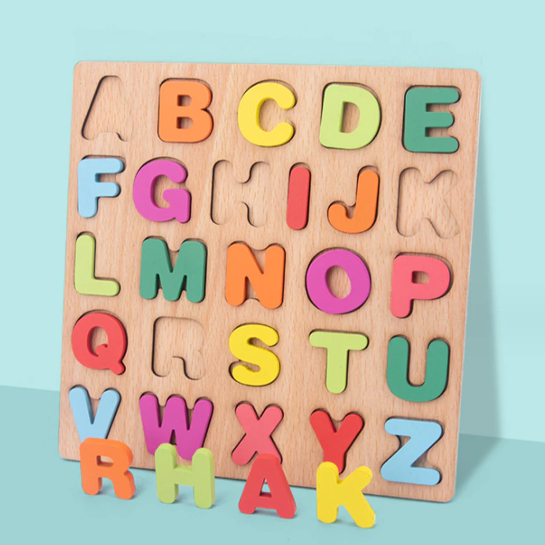 Puzzle Kayu 3D Mainan Edukasi Anak  Melatih Motorik Wooden Toys — 3
