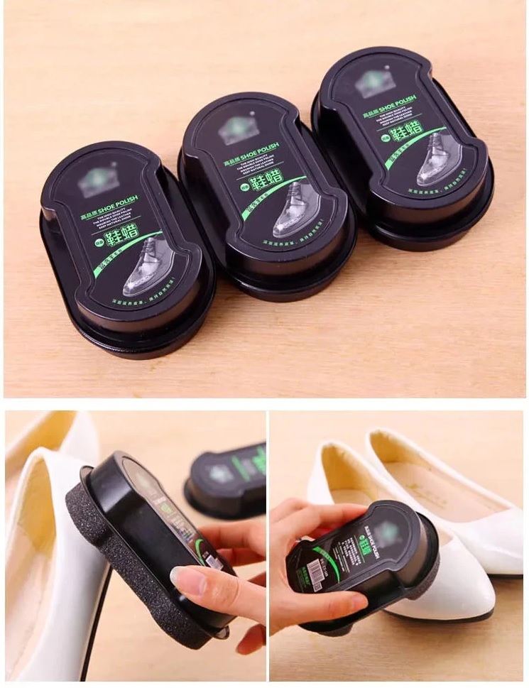 Semir Sepatu Kulit Portable Shoe cleaner Polish Sponge Brush — 5