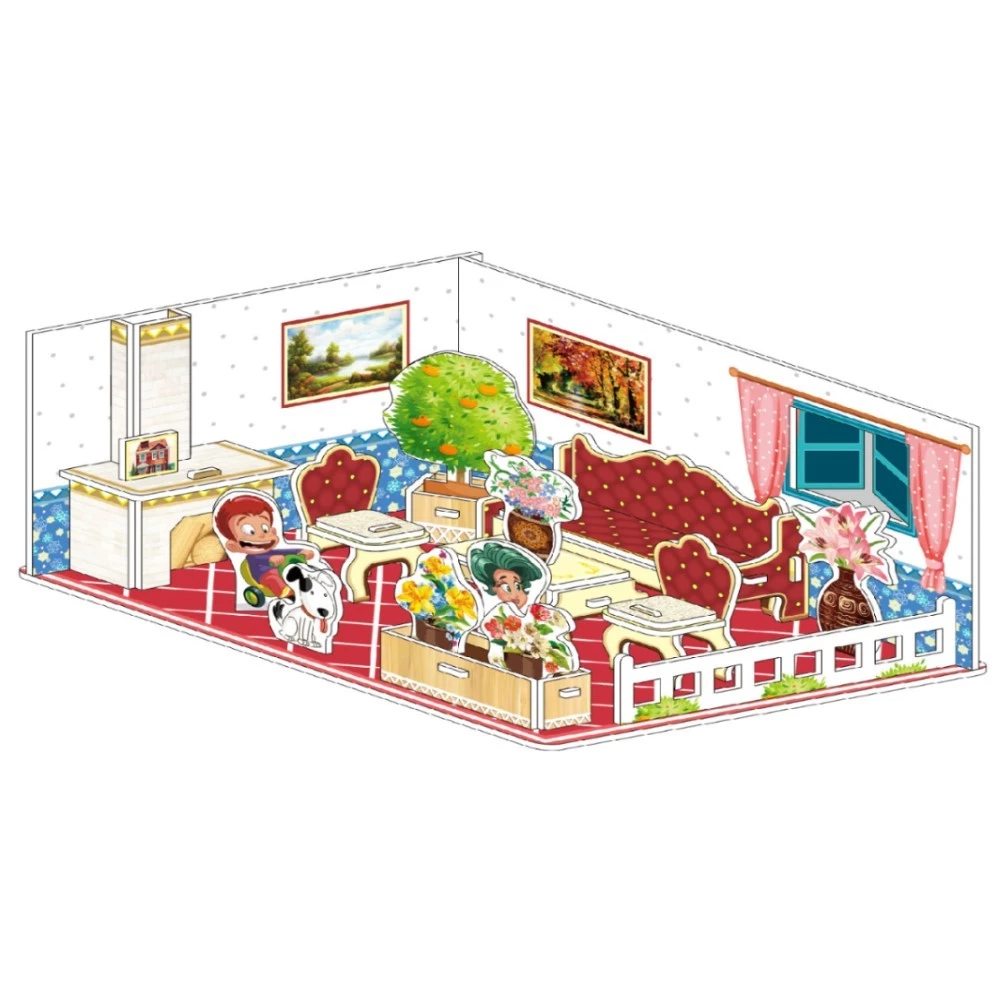 Puzzle Mainan Edukasi Anak 3D Paper House Melatih Kreativitas Anak — 10