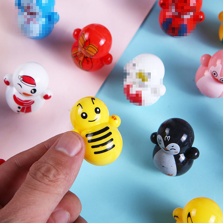 Mainan Bayi Anak Karakter Kartun Mini Lucu Stress Relief Toy Tumbler — 8