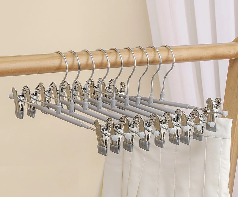 Hanger Gantungan Baju Celana Anti Slip dengan Klip Bahan Kawat Besi — 7