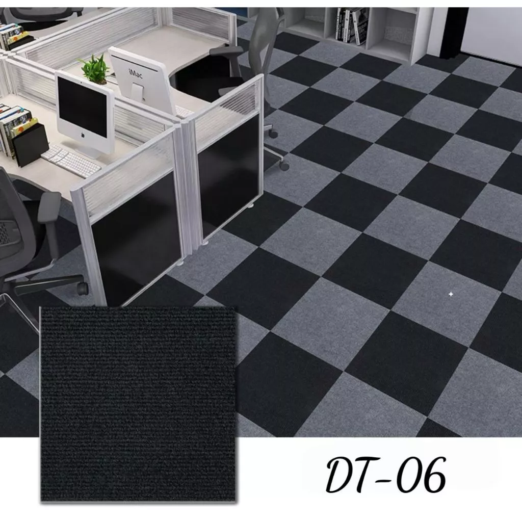 Karpet Puzzle Polyester Polos Alas Lantai Kantor Rumah Hotel Nyaman — 10