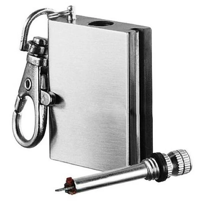 Gantungan Kunci Multifungsi Stainless Steel dengan Korek Api — 5