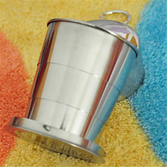 Gantungan Kunci Gelas Lipat Stainless Steel Serbaguna — 7