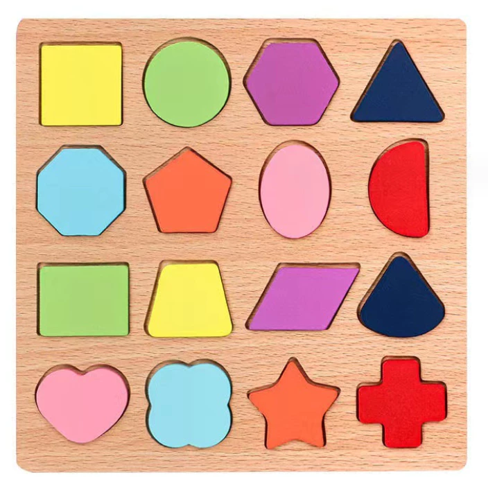 Puzzle Kayu 3D Mainan Edukasi Anak  Melatih Motorik Wooden Toys — 8
