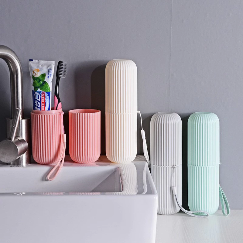 Tempat Sikat Gigi Travel Set Toothbrush Case Pastel Portable — 5