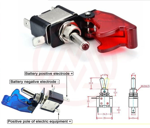 Pilot Switch Pemutus Arus On Off Penutup Switch Pencegah Sambungan — 6