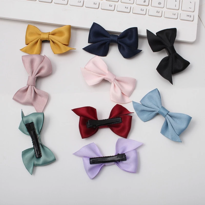 Jepit Rambut Pita Anak Lucu 2 in 1 Hair Pin Ribbon Cute Korea Style — 8