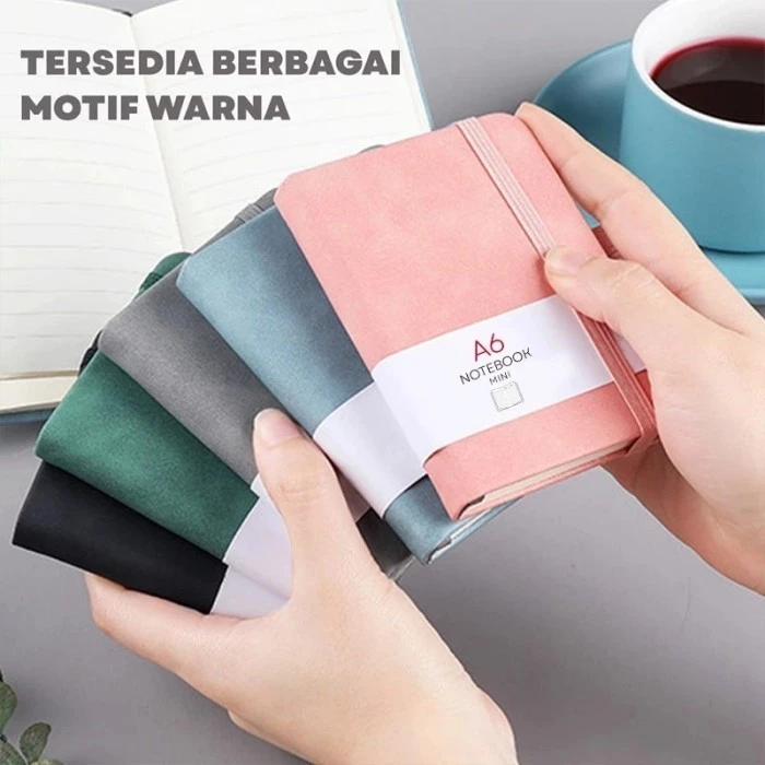Buku Kulit Mini A6 Aesthetic Pelajar Mahasiswa Pekerja Kantoran Guru — 3