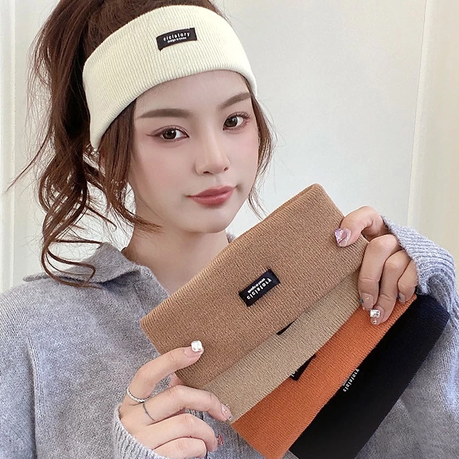 Headband Rajut Karet Fashion Model Sporty Elastis Desain Unik Olahraga — 4